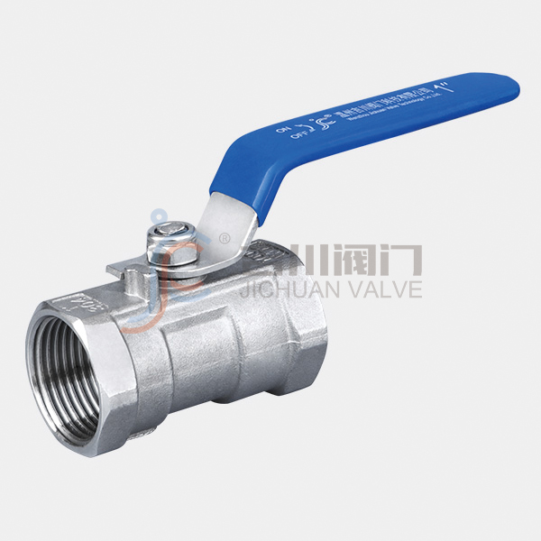 One piece ball valve